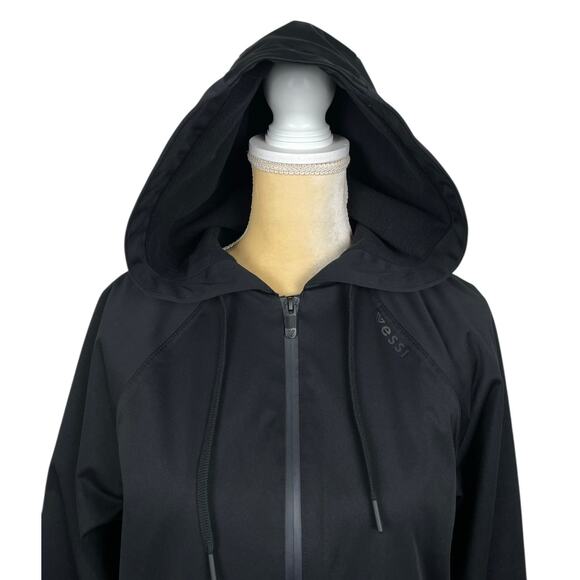 VESSI Overcast Waterproof Jacket Women’s Small Full Zip Hooded Rain Coat - Picture 7 of 12